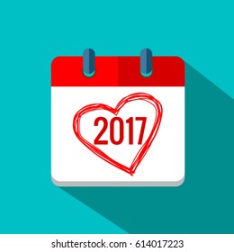  calendar 2017 Vector EPS 10