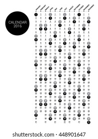 Calendar for 2017. Vector EPS10.