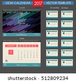 Calendar 2017. Vector Templates all months.