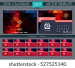 Calendar 2017. Vector Templates all months.