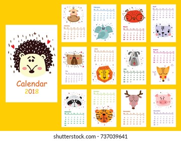 10,089 2018 calendar animal Images, Stock Photos & Vectors | Shutterstock