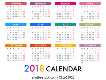 2021 Calendar Watercolour Style Vector Stock Vector (Royalty Free ...