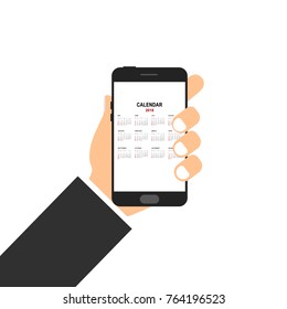 calendar 2018 in smartphone