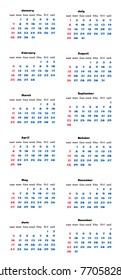 calendar 2018 template simple planner vector design