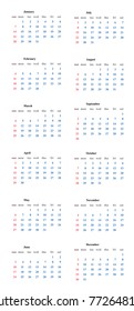 calendar 2018 template simple planner vector design
