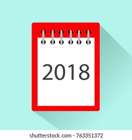 Calendar for 2018 vector illustration