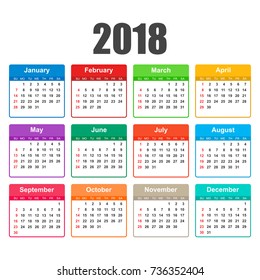 free printable business calendar 2018