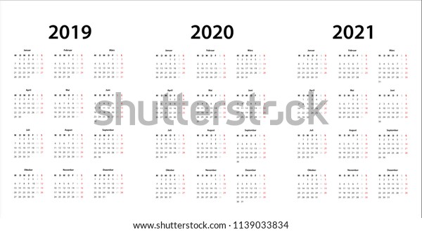 Calendar Template 2019 2021 | Calendar jul 2021