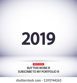 calendar 2019 Icon vector