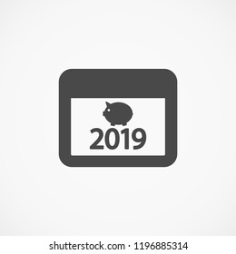 calendar 2019 Icon vector