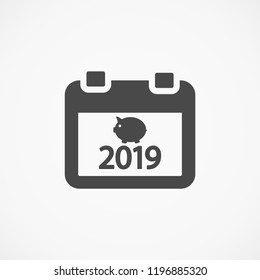 calendar 2019 Icon vector