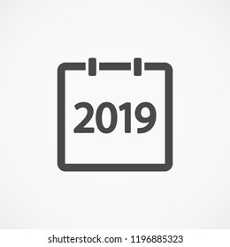 calendar 2019 Icon vector