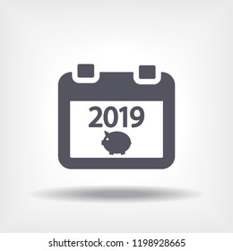 calendar 2019 Icon vector