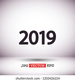 calendar 2019 Icon vector