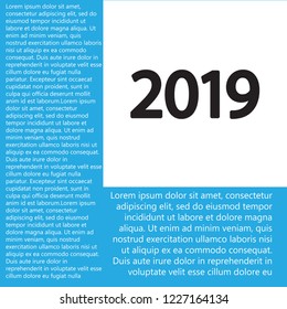calendar 2019 Icon vector