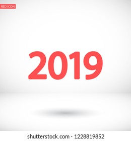 calendar 2019 Icon vector