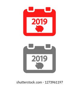 calendar 2019 Icon vector