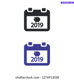 calendar 2019 Icon vector