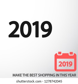 calendar 2019 Icon vector