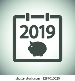 calendar 2019 Icon vector