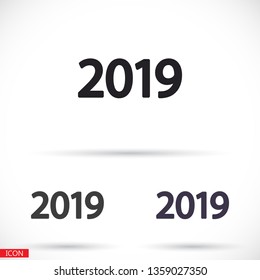 calendar 2019 Icon vector