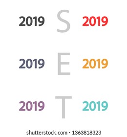 calendar 2019 Icon vector