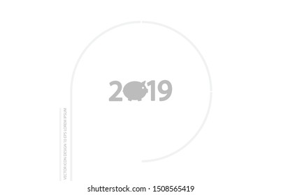 calendar 2019 Icon vector. lorem ipsum Flat Design JPG