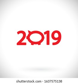 calendar 2019 Icon vector. lorem ipsum Flat Design JPG