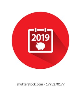Kalender 2019 Symbolvektor. lorem ipsum flaches Design JPG