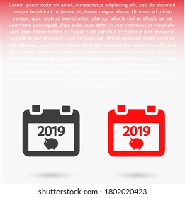 calendar 2019 Icon vector. lorem ipsum Flat Design JPG