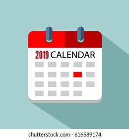  calendar 2019 Vector EPS 10