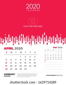 Calendar 2020 design, Vector Calendar