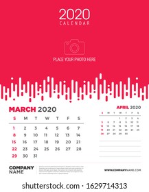 Calendar 2020 design, Vector Calendar