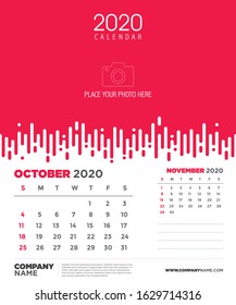 Calendar 2020 design, Vector Calendar