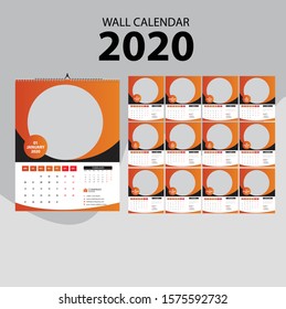 Calendar 2020 template - 12 months included