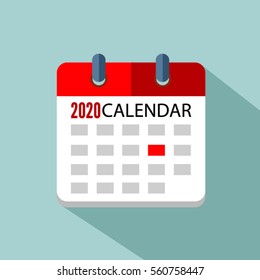  calendar 2020 Vector EPS 10