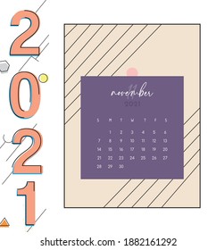 calendario para 2021 con antecedentes