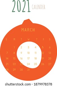 calendar for 2021 with pots
