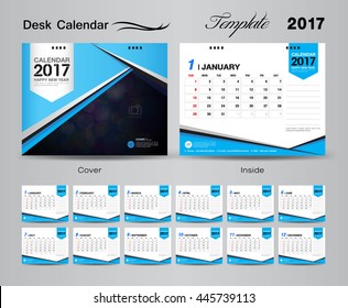 Calendar 2021 template, Desk Calendar 2017 Vector Design Template,Big set of Months, business calendar, business cover, Blue cover, vintage design