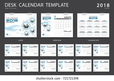 Calendar 2021 template, Desk calendar 2018 template. Set of 12 Months. Planner. Week starts on Sunday. Stationery design. advertisement. Business flyer. cover. Vector layout. 