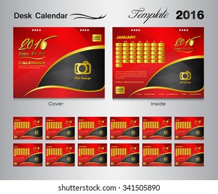 Calendar 2021 template, set desk Calendar 2016 Vector Design Template,Big set of Months, business calendar, business cover, red cover, old design