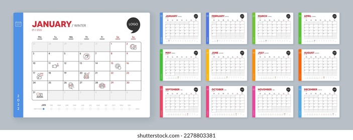 Calendar 2022 month schedule. Click hand, Outsource work and Flight mode minimal line icons. Women group, Dont touch, Business statistics icons. Vector