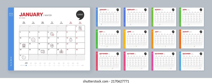 Calendar 2022 month schedule. Vip timer, Scroll down and Health app minimal line icons. Message, Smile face, Loyalty award icons. Vector