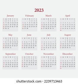 calendar 2023, calendar 2024 week start Monday corporate design planner template.