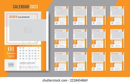 Calendar 2023 Artistic Design Modern Template