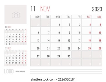 Un Calendar 2023 Calendar 2023 Planner Corporate Template Design Stock Vector (Royalty Free)  2126320184 | Shutterstock