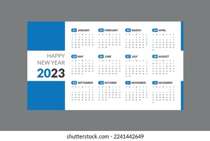 Calendar 2023 set design template