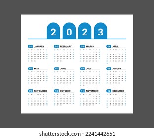 Calendar 2023 set design template