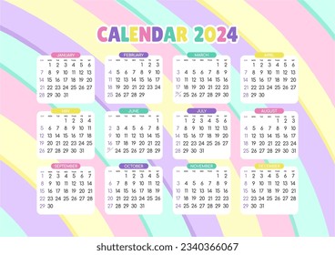 Calendario 2024 - Todos los meses