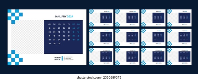 calendar, 2024, desk, template, design
